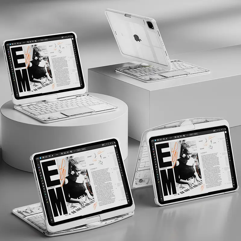 Home 3 ifacetech magic keyboard for ipad air pro white