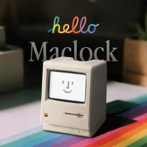 Maclock Retro Macintosh Desktop Clock & Décor (Copy)